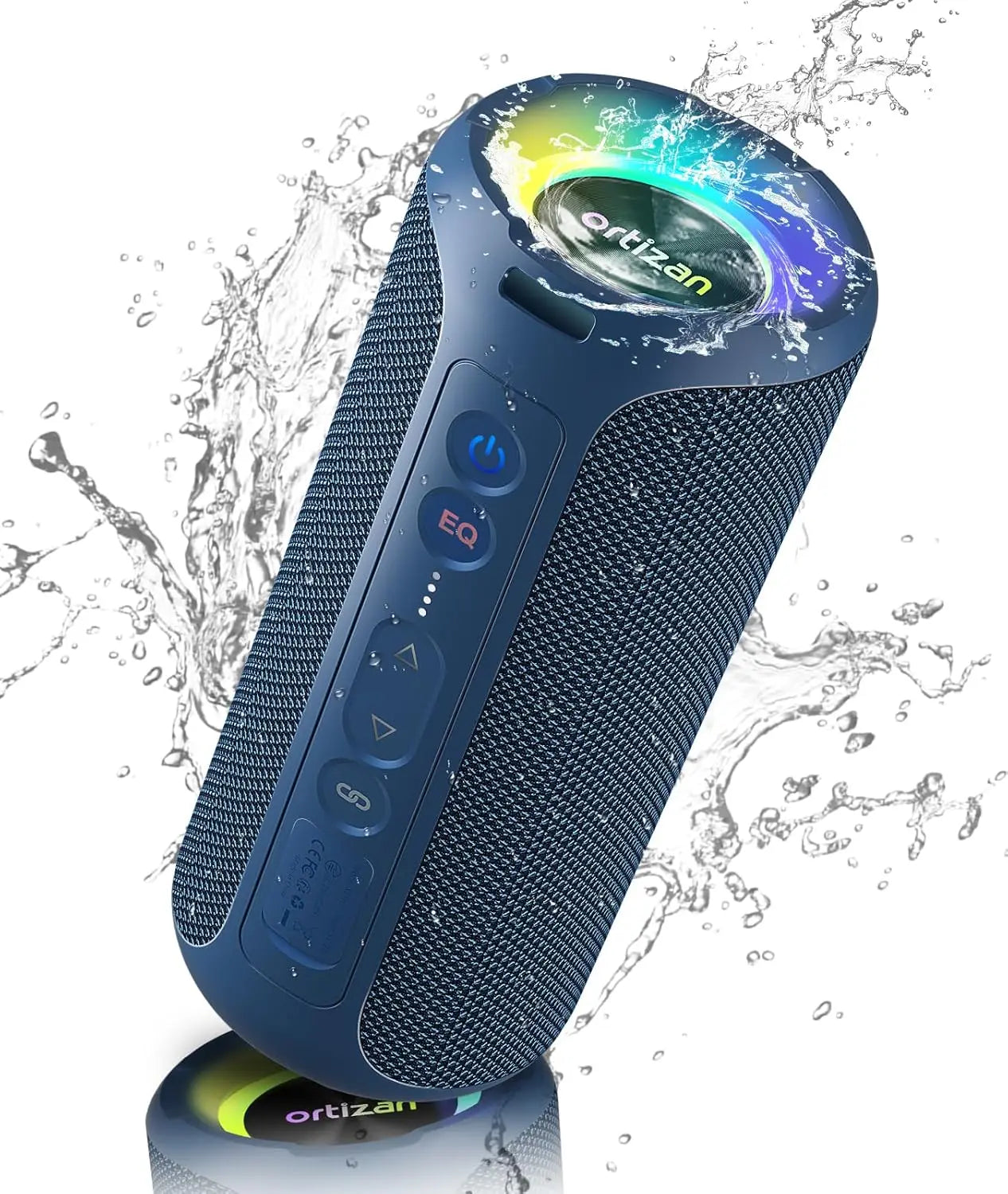 Ortizan Bluetooth Speakers 40W Enhanced Bass Portable Outdoor Wireless Speaker 30Hrs IP7 Waterproof Shower Speaker Bluetooth 5.3 by Geo’s Online Store