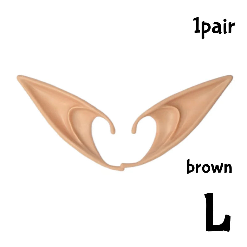 Cosplay Angel Elf Ears Silicone Fairy Vampire Ear DIY Themed Party Costume Accessories Halloween Christmas Decor Photo Props by Geo’s Online Store