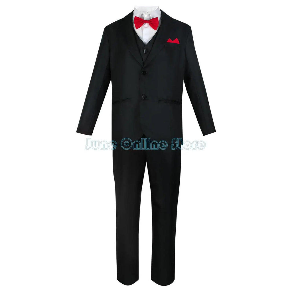 Jigsaw Killer Cosplay Anime Saw 10 Costume Uniform Men Suit Coat Vest Pants Set Halloween Party Mask Outfit for Man by Geo’s Online Store