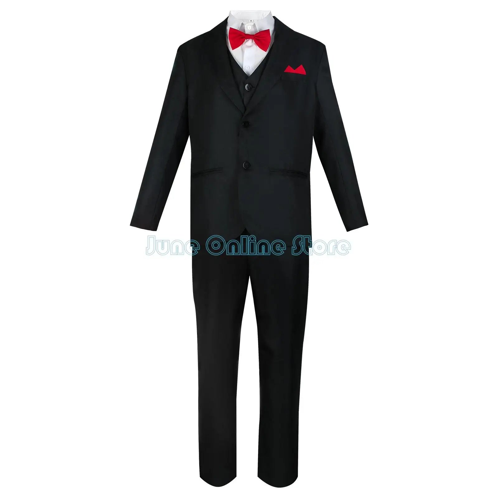 Jigsaw Killer Cosplay Anime Saw 10 Costume Uniform Men Suit Coat Vest Pants Set Halloween Party Mask Outfit for Man by Geo’s Online Store