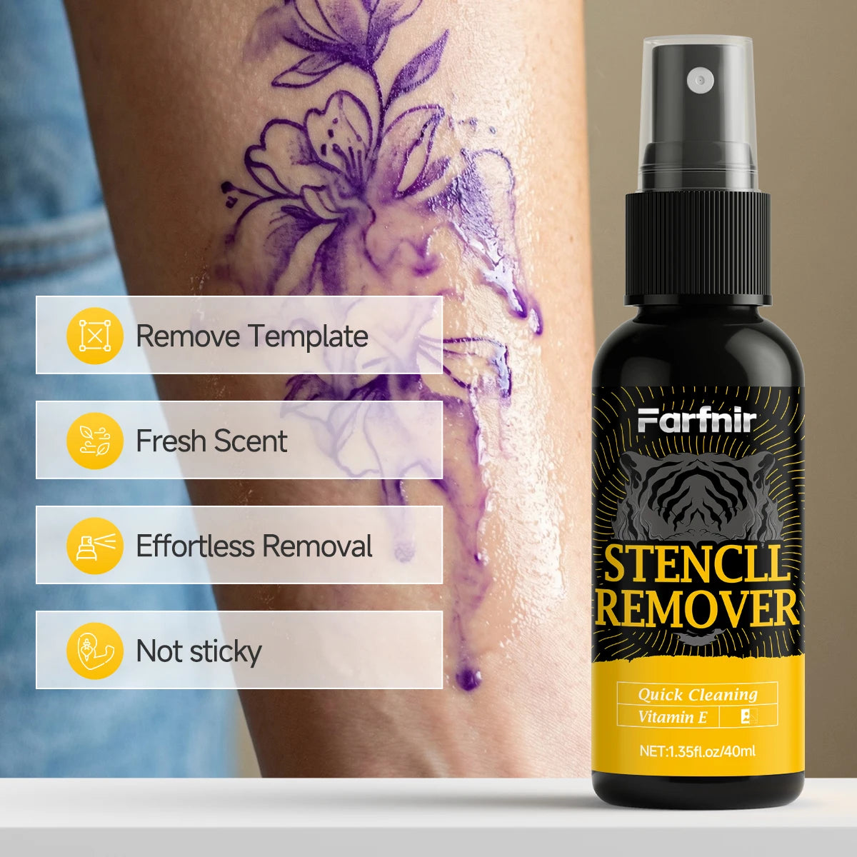 Tattoo Stencil Transfer Gel Stencil Remover Kit Tattoo Transfer Gel Set for Professional Tattooing & Easy Clean Removal 2pcs Set by Geo’s Online Store