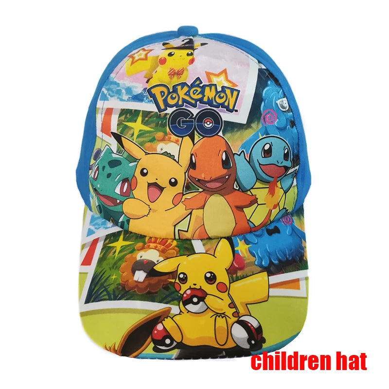 Anime Figure Pokemon Baseball Cap Pikachu Hat Adjustable Pokemon Cosplay Hip Hop Cartoon Adult Hats Boy Girl Kids Birthday Gifts by Geo’s Online Store