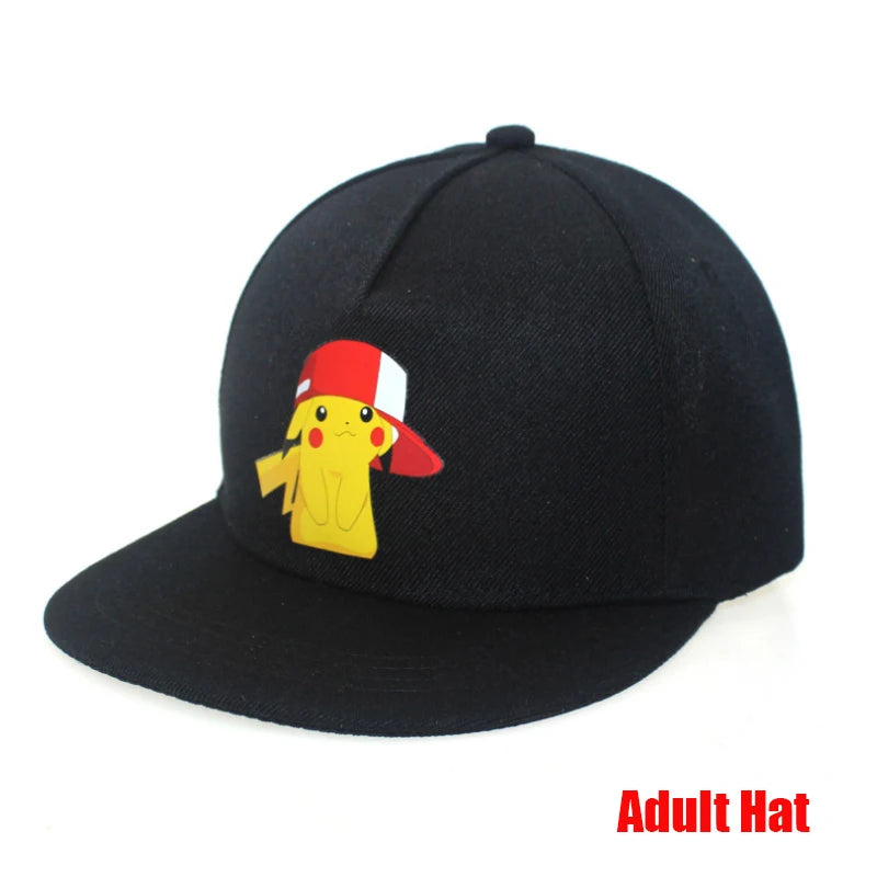 Anime Figure Pokemon Baseball Cap Pikachu Hat Adjustable Pokemon Cosplay Hip Hop Cartoon Adult Hats Boy Girl Kids Birthday Gifts by Geo’s Online Store