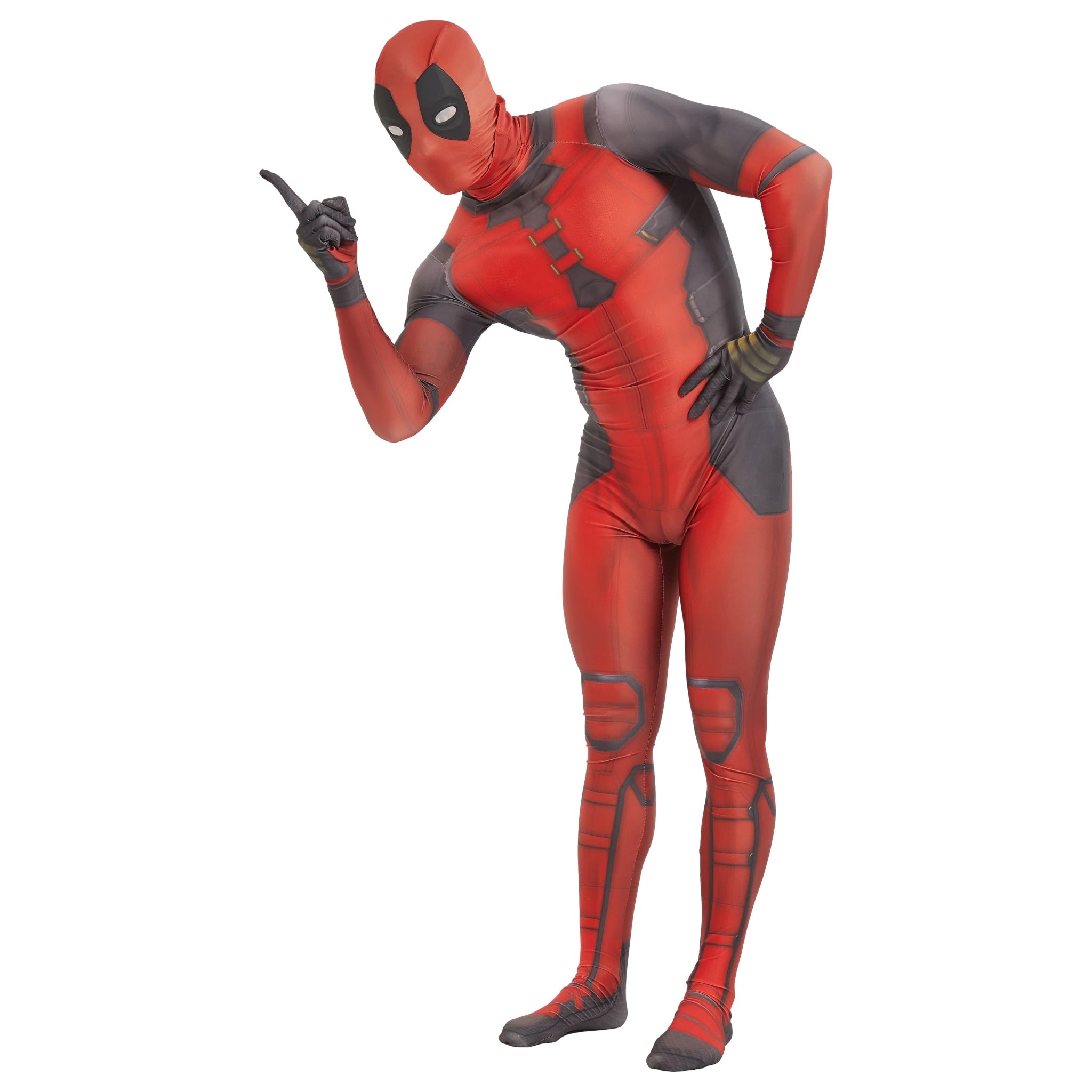 Deadpool Wolverine Cosplay Spandex Zentai Deadpool Bodysuit Halloween Costume Suit Belt Headwear Mask Sword Holster Cosplay by Geo’s Online Store