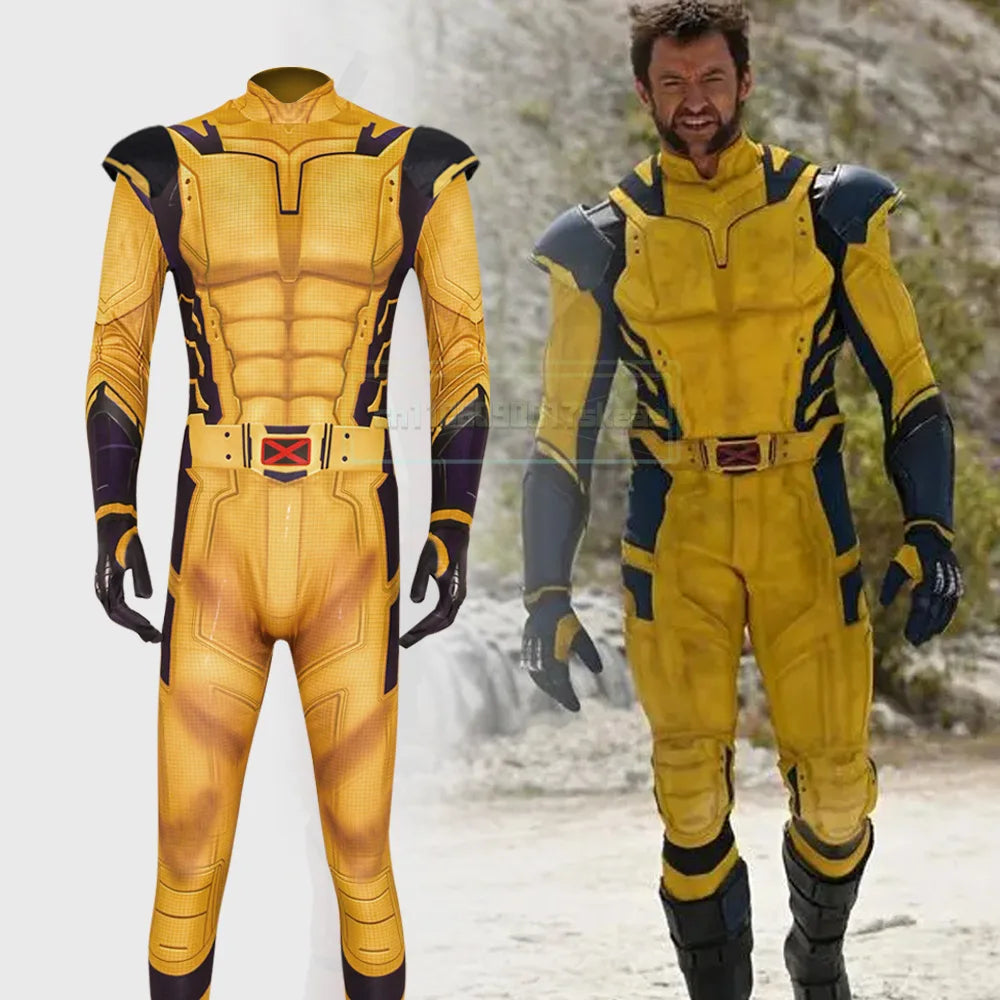 Wolverine Cosplay Costume Jumpsuit James Howlett Armor Set Adult Man Outfit 3D Printing Zentai Bodysuit Superhero Halloween by Geo’s Online Store
