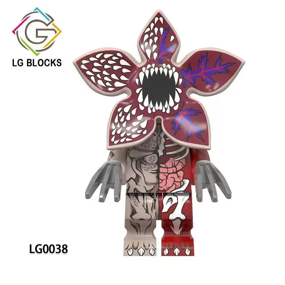 I4Pcs/Set The Horror TV Dustin Mike Lucas Will Demogorgon Model Building Blocks Enlighten Action Figure Bricks Toys For Children by Geo’s Online Store