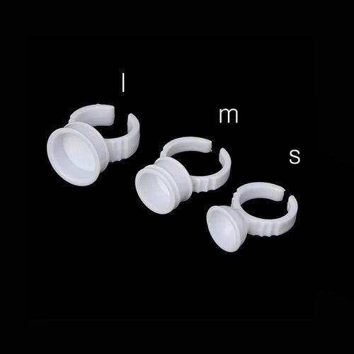 100pcs S/M/L Disposable Tattoo Ink Rings Cups Eyebrow Lip Tattoo Pigments Holder Ring Container Permanent Makeup Accessories by Geo’s Online Store