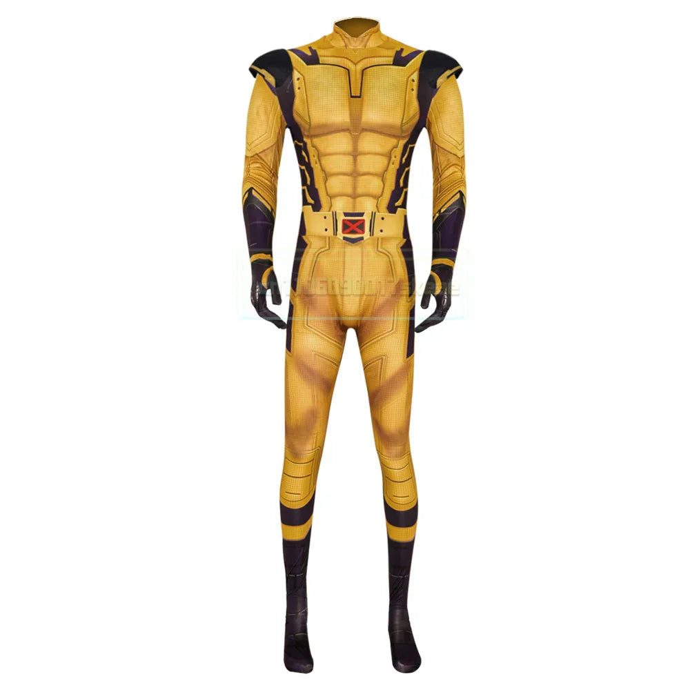 Wolverine Cosplay Costume Jumpsuit James Howlett Armor Set Adult Man Outfit 3D Printing Zentai Bodysuit Superhero Halloween by Geo’s Online Store