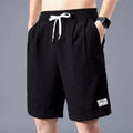 Lce Silk Shorts Men's Thin Sports Cropped Pants Loose Straight Leg Cool Breathable New Fashion Trend Casual XL-XXXL by Geo’s Online Store