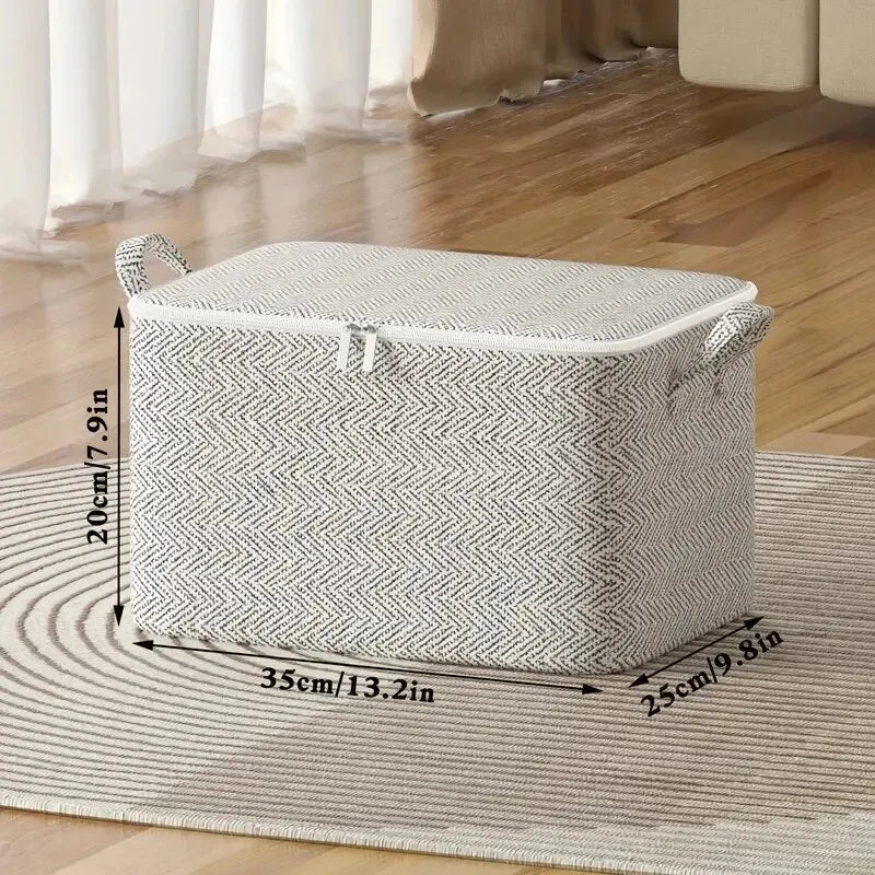 1pc Household Large Capacity Storage Bag Non-woven Material, Closet Wardrobe Organizer Can Be Used For Quilt Clothing, Toys by Geo’s Online Store