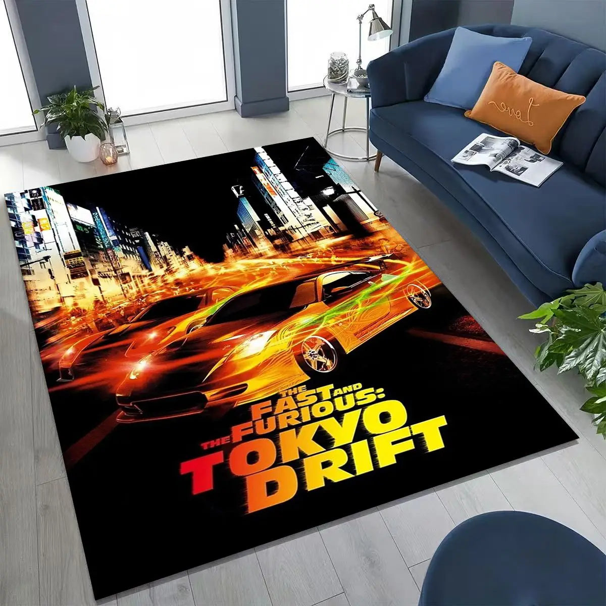 Fashion Fast & Furious X Dominic Art Carpet Rug for Bedroom Living Room Sofa Home Doormat Decor,Large Kid Non-slip Floor Mat by Geo’s Online Store