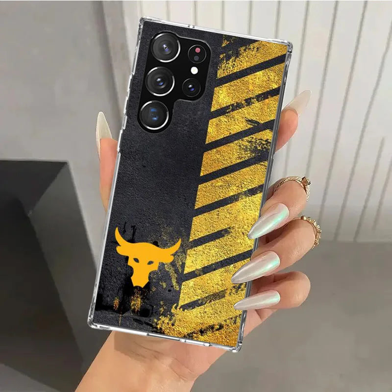 The Rock Dwayne Johnson ua Phone Case for Samsung Galaxy S25 S24 S23 Ultra S22 S21 Plus S20 FE S10 + S10E S25U Soft Print Shell by Geo’s Online Store