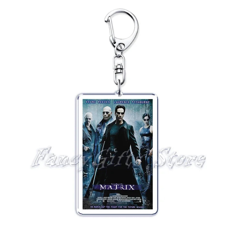 Classic Movie Keychains for Accessories Bag Pulp Fiction The Fast Furious Films Pendant Key Chains Keyrings Jewelry Fans Gifts by Geo’s Online Store