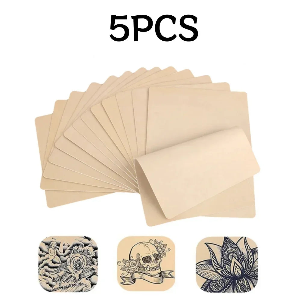 1-100PCS Tattoo Blank Practice Skin Eyebrow Paint Double Side Synthetic Leather Pink Tattoo Beginner Fake Skin Exercise Tool by Geo’s Online Store