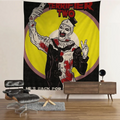 VIKAMA Soul-Killing Phantom Tapestry, Blood-Eyed Clown, Terrifying Haunted House, Halloween Party Decoration by Geo’s Online Store