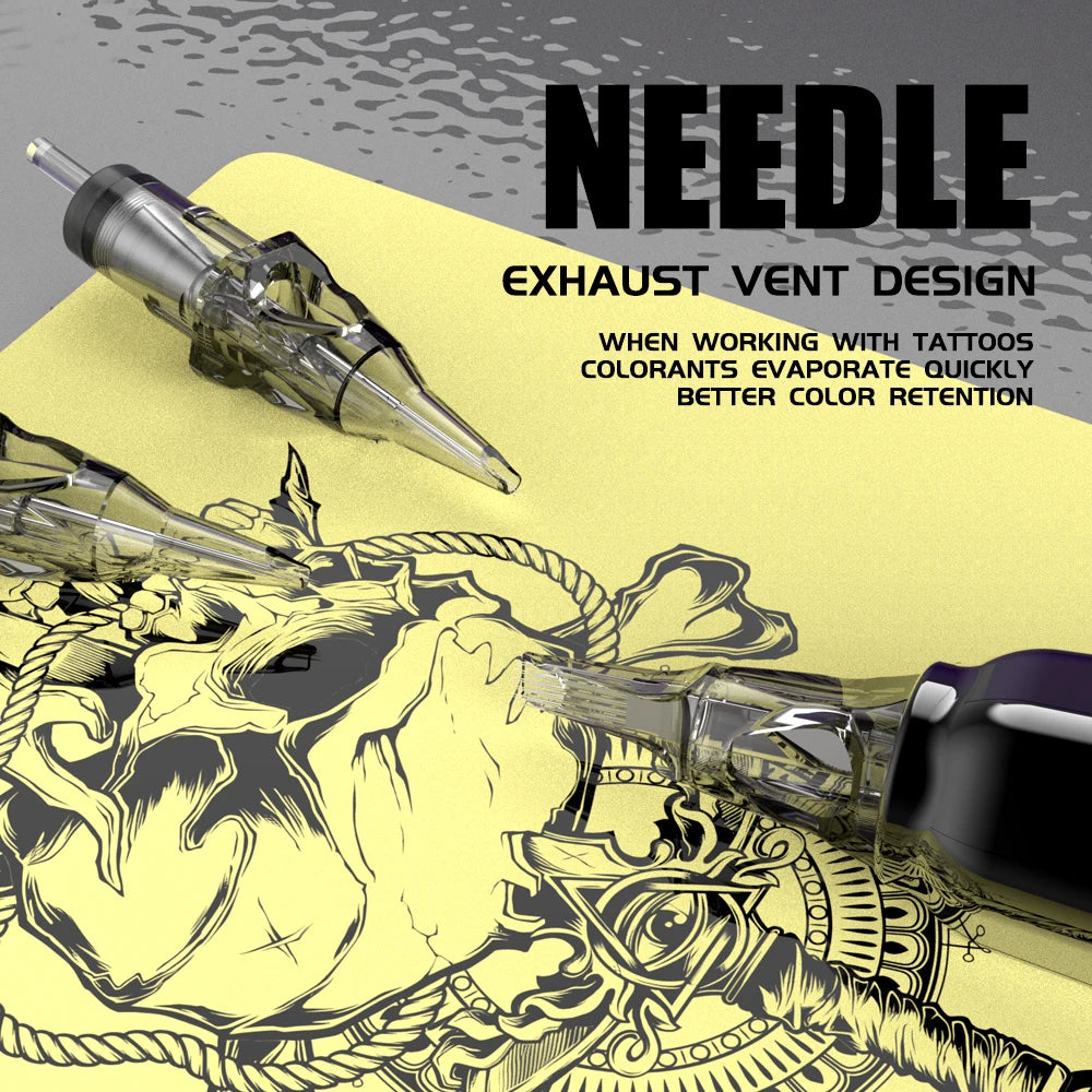 Goldplume Disposable Tattoo Needles Cartridge Rl Rs Rm M1 Mixed Size Round Liner Magnum Shader Pro Beginner Tattoo Needle Kit by Geo’s Online Store