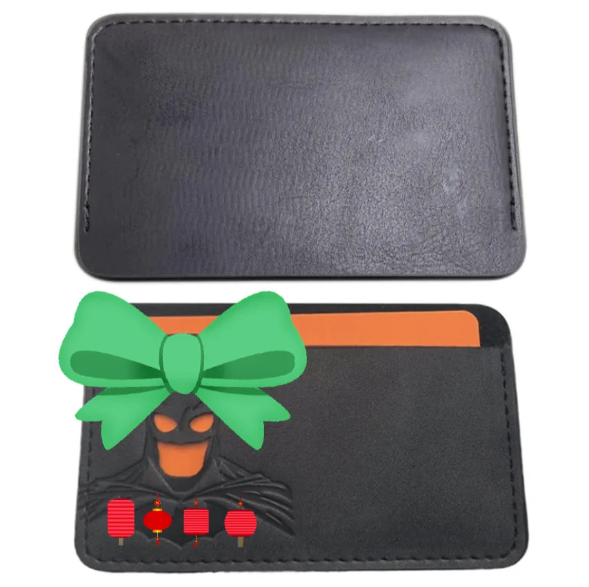 1 Leather Super Anime ID Card Holder Personalized Superhero Mask Card Case Gift by Geo’s Online Store