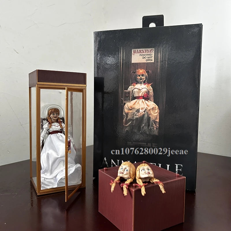 Annabelle Figure Comes Home Annabelle Figure Action Figure Horror Model Toy Doll Decoration Halloween Party Christmas Gift by Geo’s Online Store