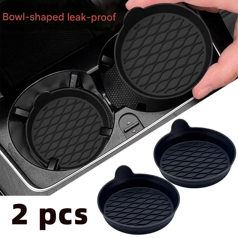 Car silicone water coaster wave-shaped water coaster original matching odorless car anti-slip mat special car new product by Geo’s Online Store