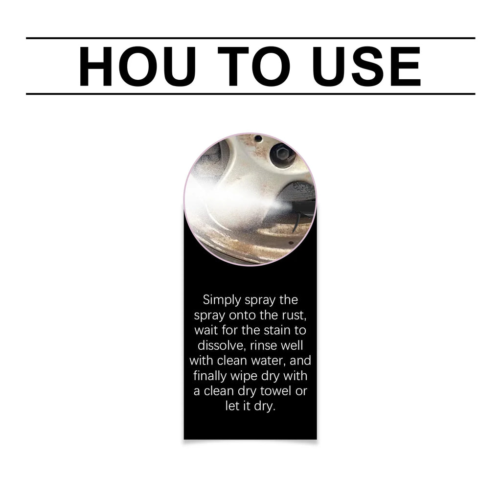 Car Wheel Rust Remover Spray Effective Cleaner for Alloy Rims & Tire Stains Fast-Acting Formula for Car Detailing Restores Shine by Geo’s Online Store