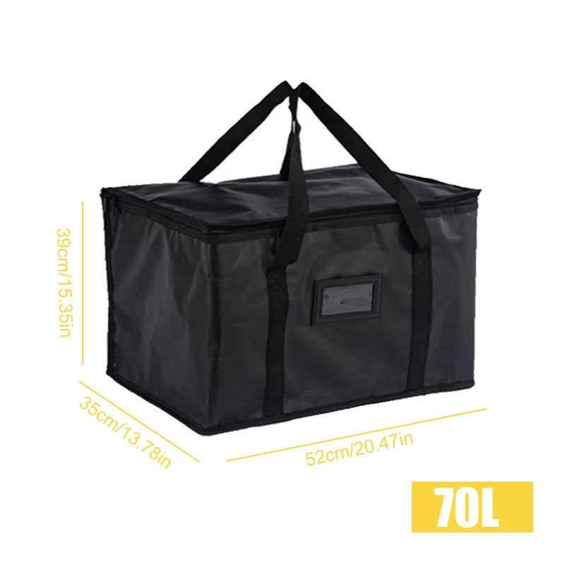 1pc Large Insulated Picnic Bags, Thermal Food Cooler Tote for Outdoor Camping Beach, Leakproof Portable Cooler Bag with Zipper by Geo’s Online Store