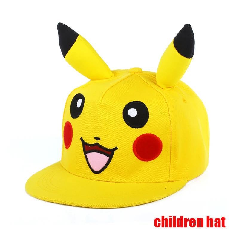 Anime Figure Pokemon Baseball Cap Pikachu Hat Adjustable Pokemon Cosplay Hip Hop Cartoon Adult Hats Boy Girl Kids Birthday Gifts by Geo’s Online Store