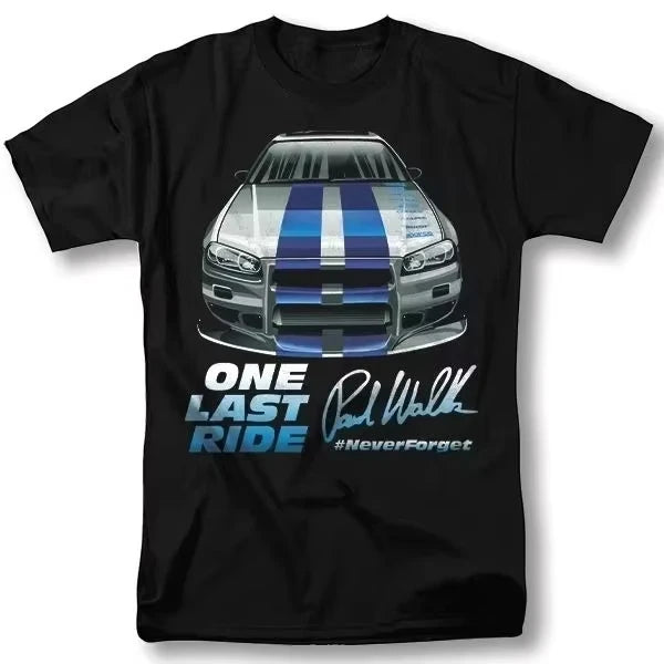 Fast and Furious Shirt Movie Paul Walker Classic T-Shirt Cotton Brand Printed T-Shirt Men's Summer Casual Y2K Top Harajuku by Geo’s Online Store