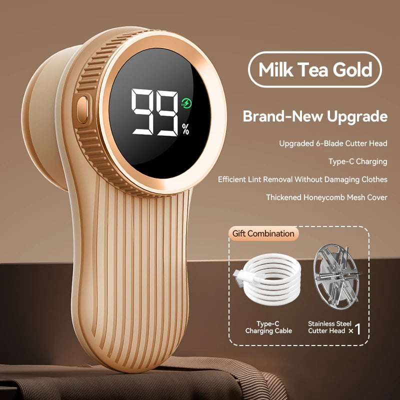 Portable Lint Remover Electric Fuzz Pellet Remover for Clothing LED Display Rechargeable for Clothes Fabric Shaver Fluff Remover by Geo’s Online Store