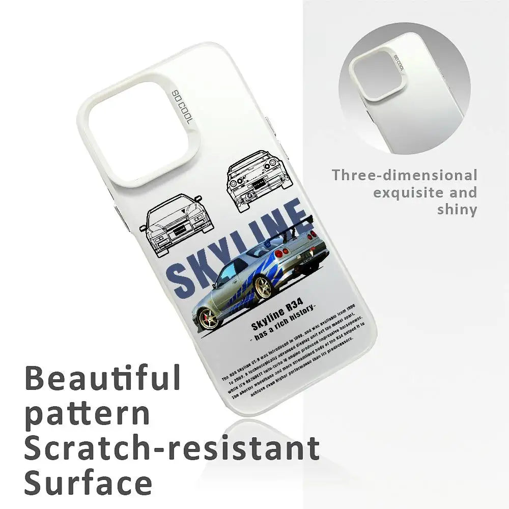 Phone Case For iPhone 17 16e 16 15 14 13 12 11 Pro Max XSMAX 8 7 Air Plus F-Fast And F-Furious R-R34 Anti Fall Matte Back Cover by Geo’s Online Store