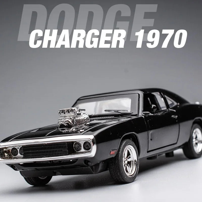 1:32 Simulation 1970 Dodge Charger Alloy Sports Car Model Pull Back Luxury Car Toy Gift Ornaments by Geo’s Online Store