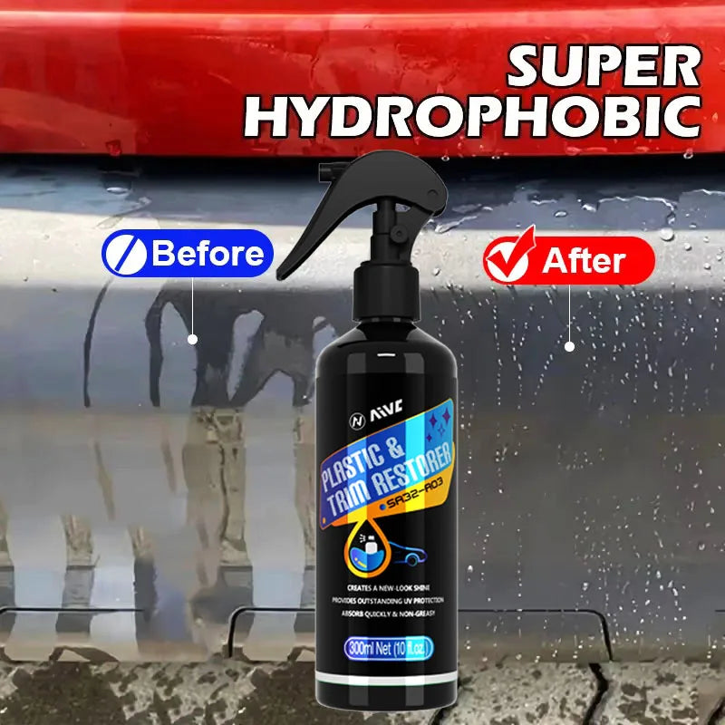 Plastic Restorer Back To Black Gloss Car Cleaning Products Auto Polish Coating Car Detailing Renovator Shiny And Darker！ by Geo’s Online Store