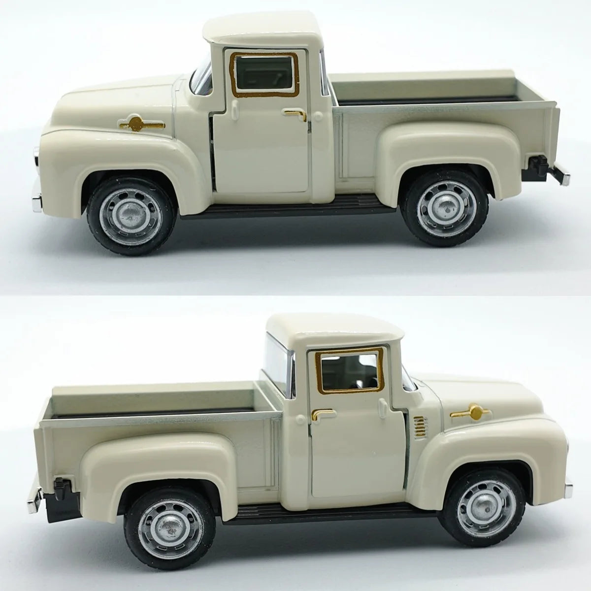 1:43 Classic Vintage Pickup Truck Model Toy Car Pull-Back Function Realistic Detail Design Collectible with Opening Doors by Geo’s Online Store