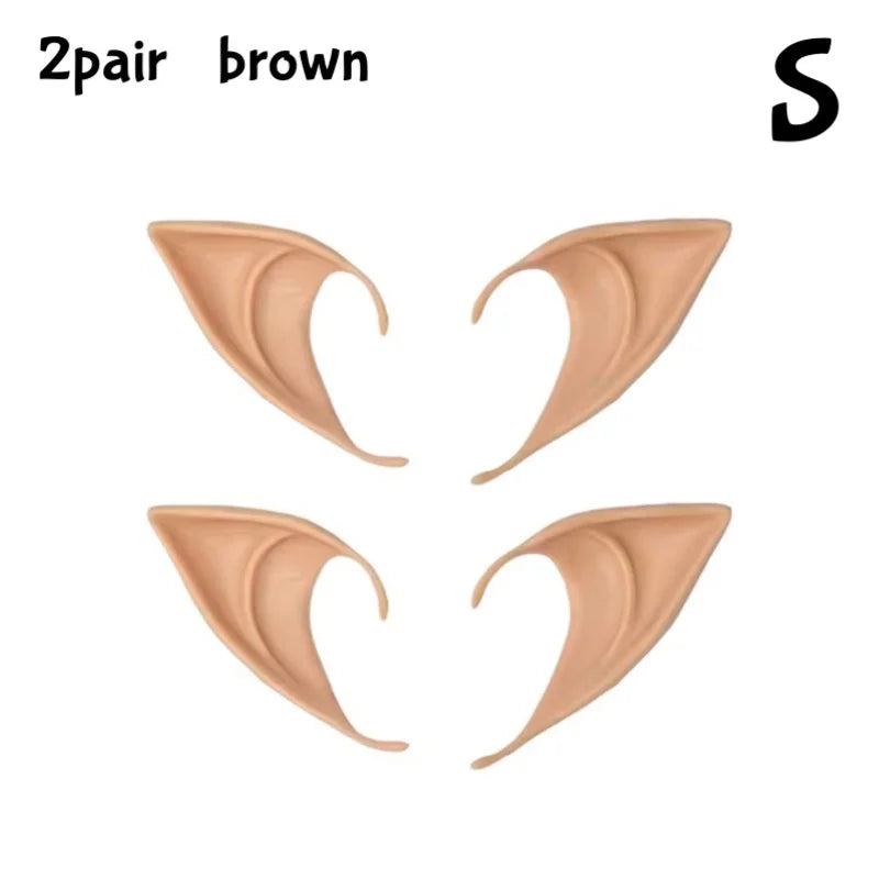 Cosplay Angel Elf Ears Silicone Fairy Vampire Ear DIY Themed Party Costume Accessories Halloween Christmas Decor Photo Props by Geo’s Online Store