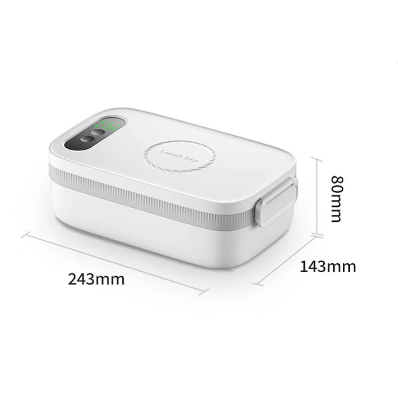 Constant Temperature Electric Lunch Box 14000mAh 1L Large Capacity Electric Lunch Box 304 Stainless Steel Insulation Lunch Box by Geo’s Online Store