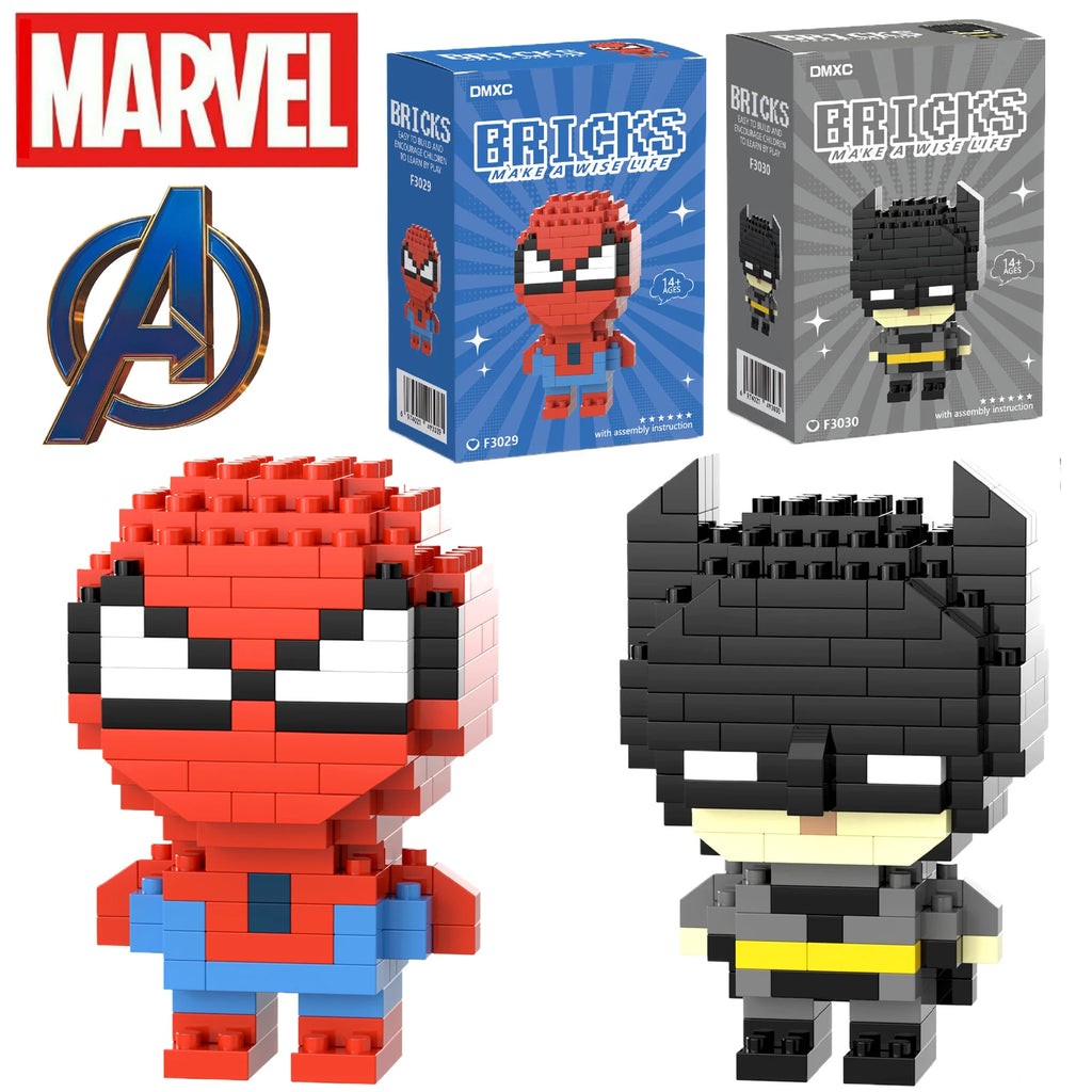 Marvel Spider Man Building Block Deadpool&Venom Iron Man figure Marvel Legends Cartoon Character Model Toys for Children Gifts by Geo’s Online Store