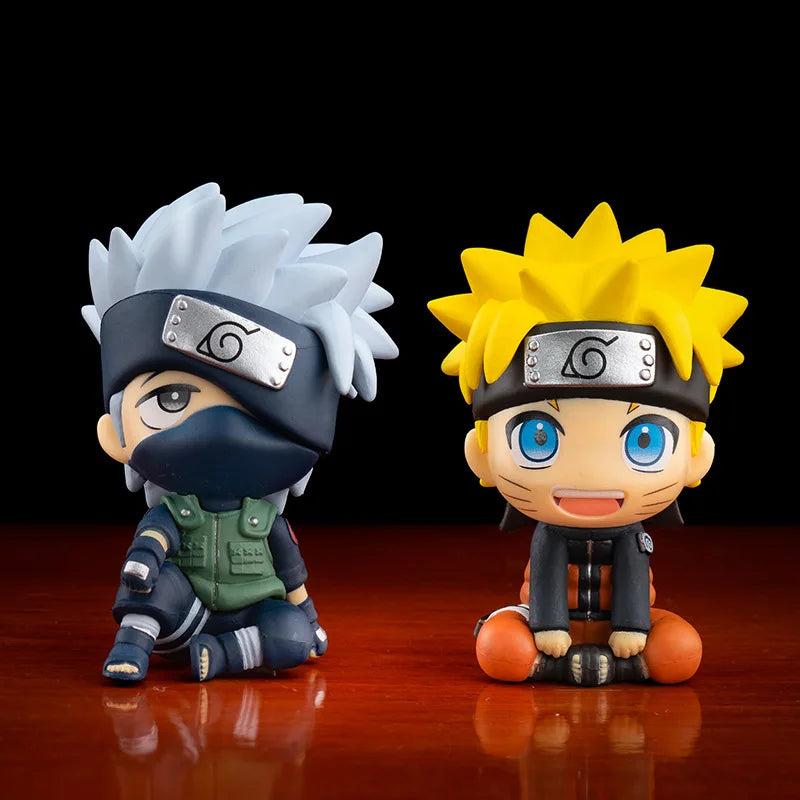 9cm Naruto Anime Figure Uzumaki Naruto Kakashi Uchiha Sasuke Itachi Cute Toys Q Figurals Action Figurine Model by Geo’s Online Store