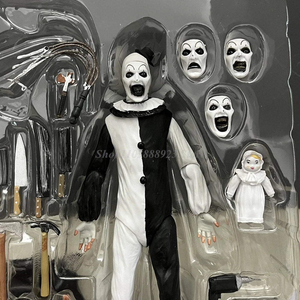 Damien Leone'S Terrifier Figure Anime Ultmate Art The Clown Action Figure Toys Joint Model Birthday Christmas Gifts Doll by Geo’s Online Store