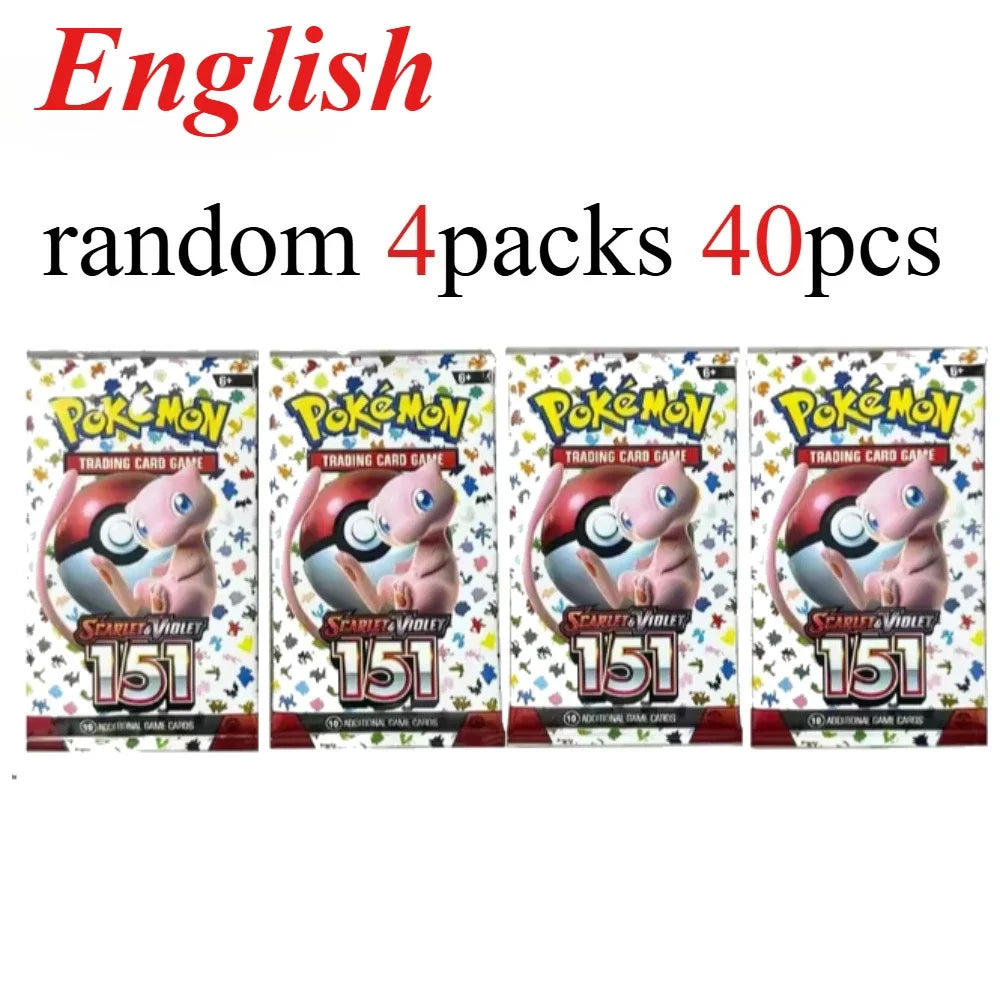 40 Pcs Pokemon Card Prismatic 151 Evolutions English Booster Battle Pokemon Card Game Carte Trading Collection Cards Gift by Geo’s Online Store