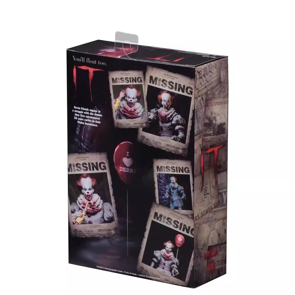 2026 New NECA Pennywise Action Figure Chapter Two Ultimate Model Toy Horror Halloween Birthday Model Toys Gift by Geo’s Online Store
