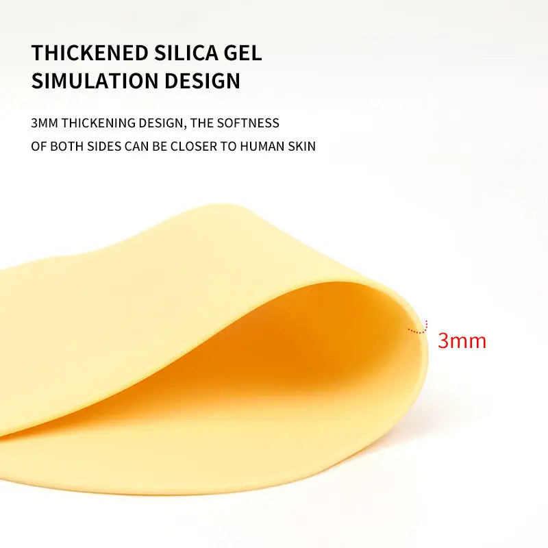 YILONG Silicone Full Back Tattoo Practice Skin 3MM Fake Skin Double-Sided for Permanent Makeup Tattoo Accessory by Geo’s Online Store