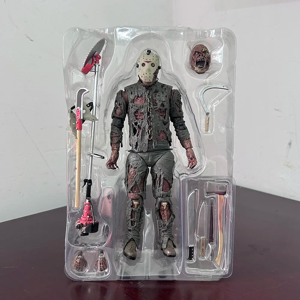NECA Friday Jason The 13th Figure New Blood Jason Voorhees Action Figure Part VII Horror Halloween Collection Toy Doll Gifts by Geo’s Online Store