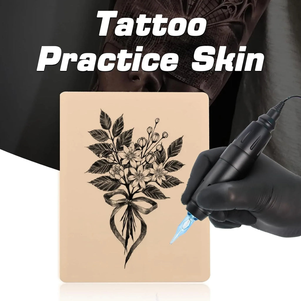 1-100PCS Tattoo Blank Practice Skin Eyebrow Paint Double Side Synthetic Leather Pink Tattoo Beginner Fake Skin Exercise Tool by Geo’s Online Store