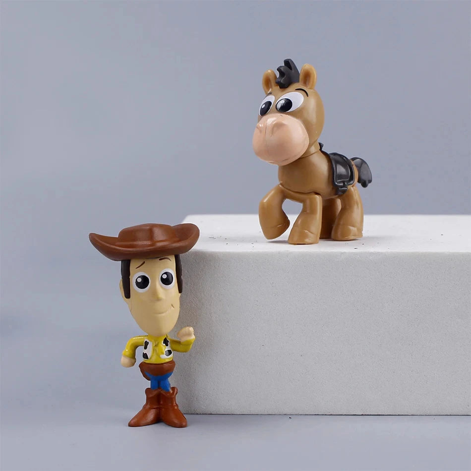 8pcs / Set Toy Story Action Figure Anime Cartoon Model Doll Car Decoration Cake Accessories Anime Figure Toy Children's Gift by Geo’s Online Store