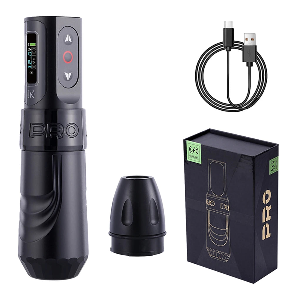 YILONG MAX Tattoo Machine Cartridge Pen 2400mAh Batteries Coreless Motor Lithium Battery Pen Machine For Tattoo Artists Body Kit by Geo’s Online Store