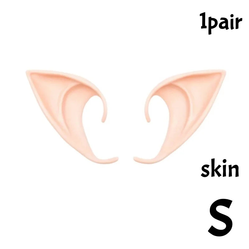 Cosplay Angel Elf Ears Silicone Fairy Vampire Ear DIY Themed Party Costume Accessories Halloween Christmas Decor Photo Props by Geo’s Online Store