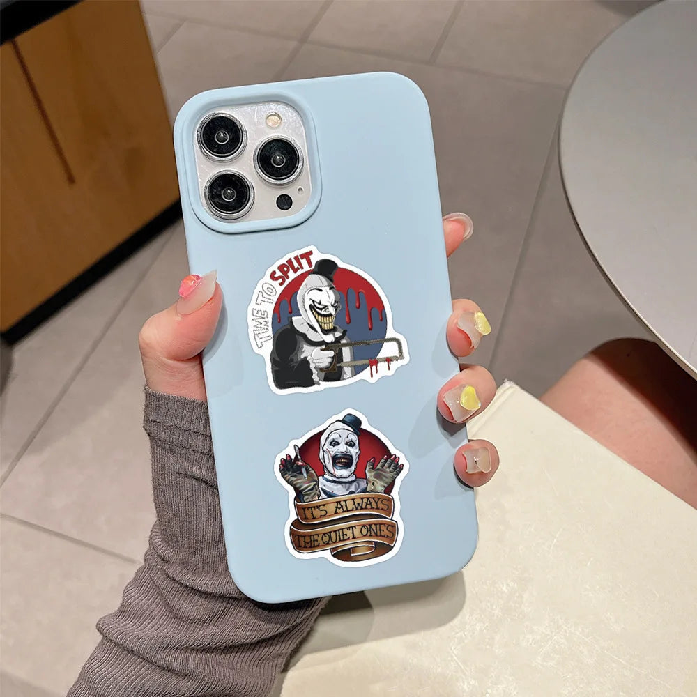 60Pcs Terrifier Halloween Graffiti Stickers Waterproof for Phone Luggage Water Bottle Skateboard Decoration by Geo’s Online Store