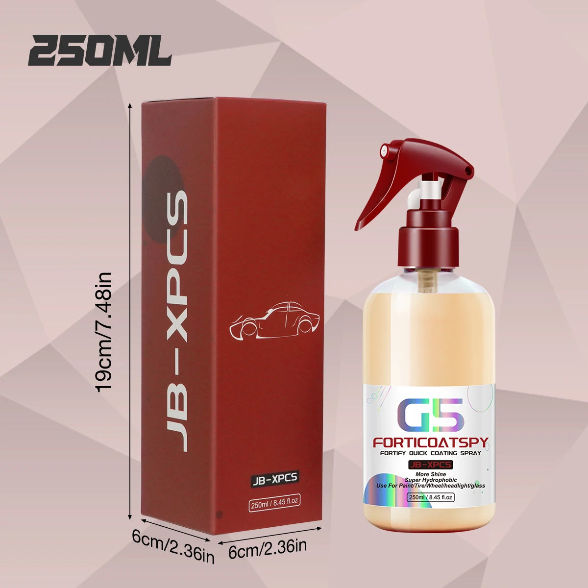 Car Ceramic Quick Coating Spray Super Hydrophobic High Protection Car Coating More Shine Multifunction Car Care Product by Geo’s Online Store