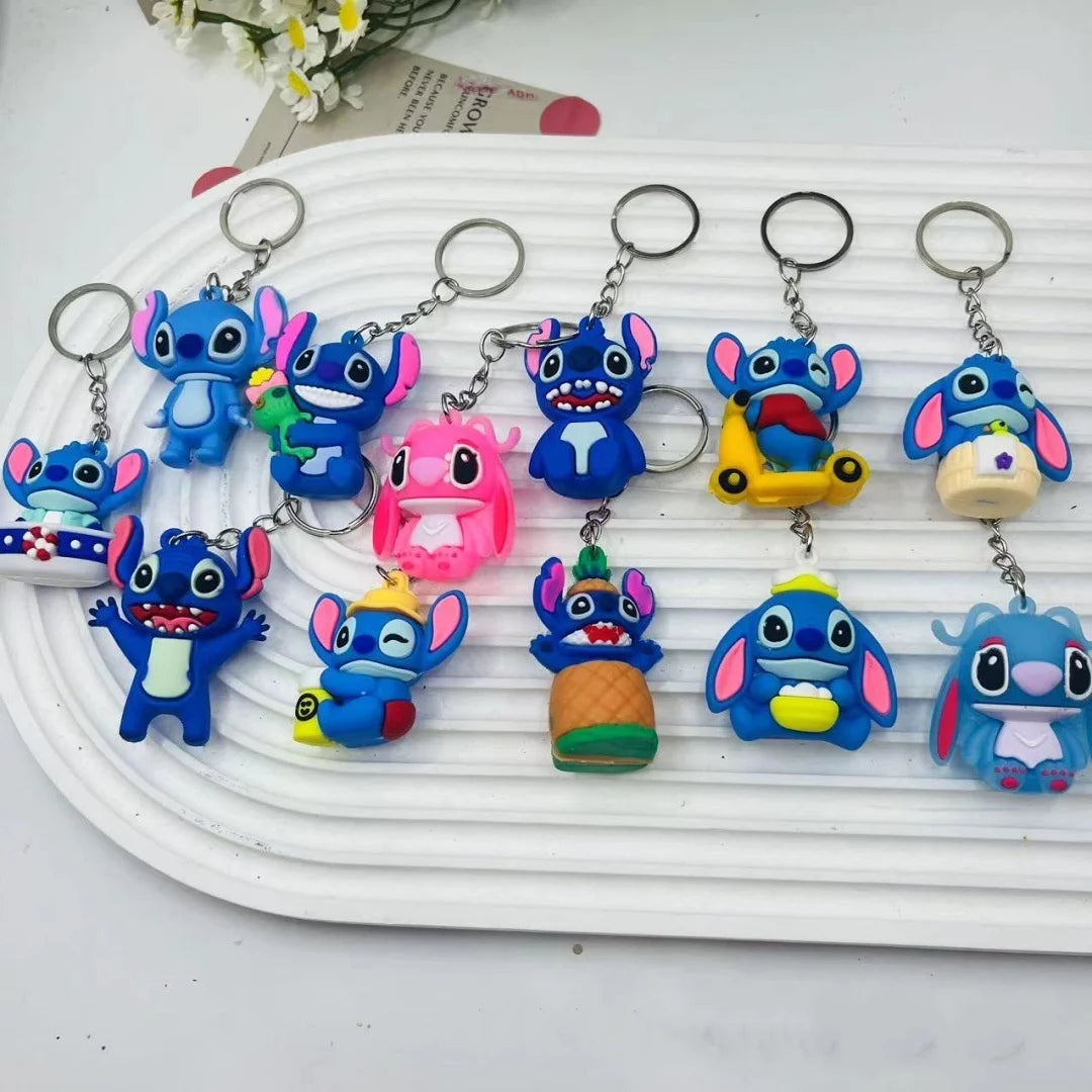 10pcs/lot Lilo & Stitch Toys Keychian Anime Stitch Pendant Keychain Kawaii Keychians Women Car Keyring Girl Birthday Gift by Geo’s Online Store
