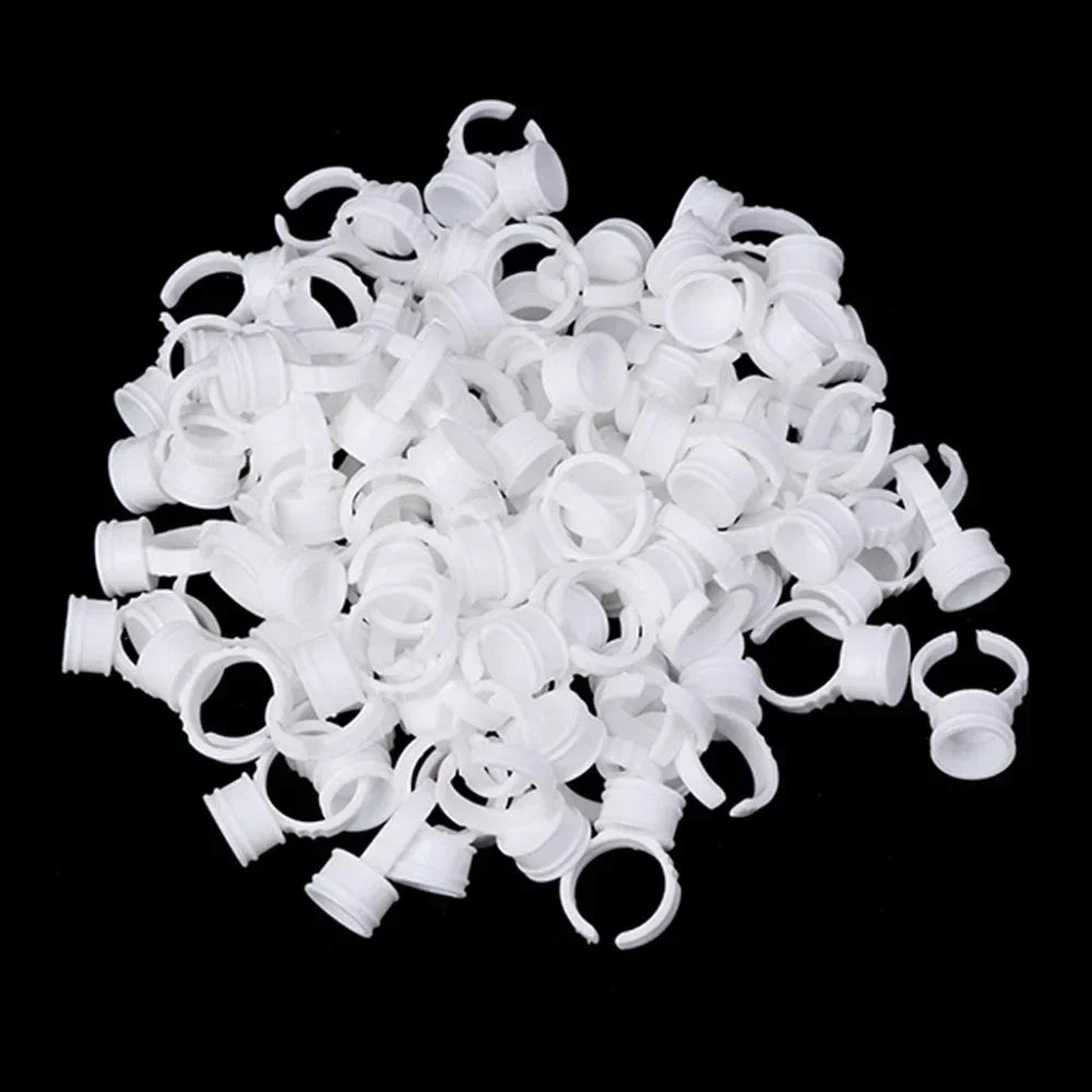 100pcs S/M/L Disposable Tattoo Ink Rings Cups Eyebrow Lip Tattoo Pigments Holder Ring Container Permanent Makeup Accessories by Geo’s Online Store