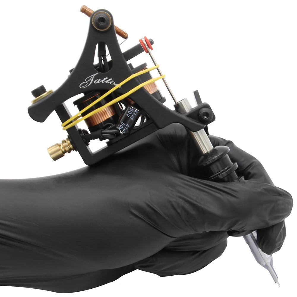 Complete Tattoo Machine Kit Coil Tattoo Machine Set Tattoo Beginner Power Supply Grip Body Art Tools Permanent Makeup Tattoo Set by Geo’s Online Store
